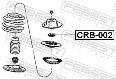 FEBEST Rolling Bearing, suspension strut support mount (CRB-002)