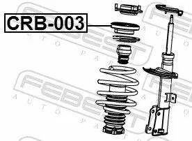 FEBEST Rolling Bearing, suspension strut support mount (CRB-003)