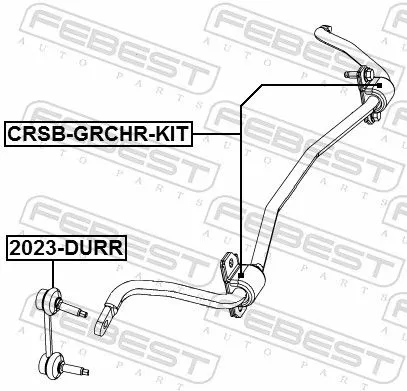 FEBEST Repair Kit, stabiliser bush (CRSB-GRCHR-KIT)