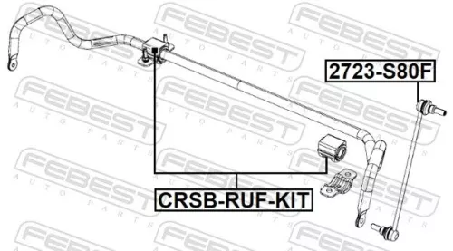 FEBEST Repair Kit, stabiliser bush (CRSB-RUF-KIT)