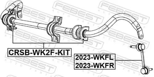 FEBEST Repair Kit, stabiliser bush (CRSB-WK2F-KIT)