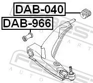 FEBEST Mounting, control/trailing arm (DAB-966)
