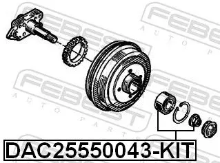 FEBEST Wheel Bearing Kit (DAC25550043-KIT)