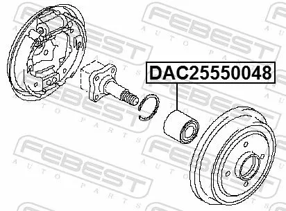 FEBEST Wheel Bearing (DAC25550048)