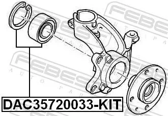 FEBEST Wheel Bearing Kit (DAC35720033-KIT)
