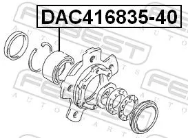 FEBEST Wheel Bearing (DAC416835-40)