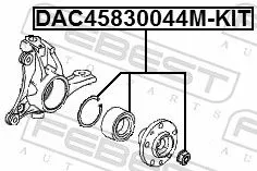 FEBEST Wheel Bearing Kit (DAC45830044M-KIT)