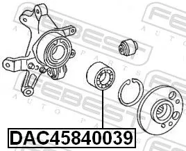 FEBEST Wheel Bearing (DAC45840039)
