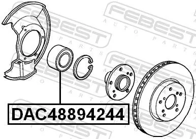 FEBEST Wheel Bearing (DAC48894244)