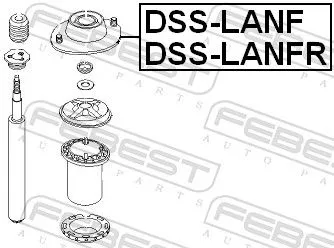 FEBEST Suspension Strut Support Mount (DSS-LANFR)