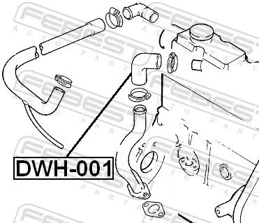 FEBEST Coolant Pipe (DWH-001)