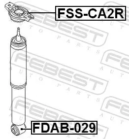 FEBEST Bush, shock absorber (FDAB-029)