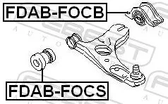 FEBEST Mounting, control/trailing arm (FDAB-FOCB)