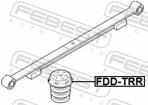 FEBEST Rubber Buffer, suspension (FDD-TRR)