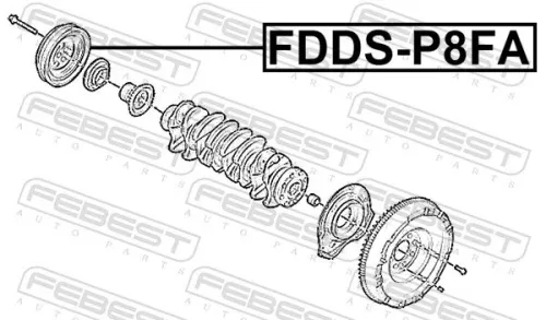 FEBEST Belt Pulley, crankshaft (FDDS-P8FA)
