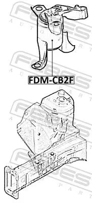 FEBEST Mounting, engine (FDM-CB2F)
