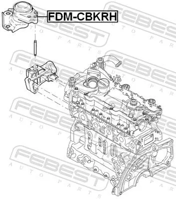 FEBEST Mounting, engine (FDM-CBKRH)