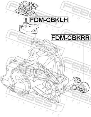 FEBEST Mounting, engine (FDM-CBKRR)