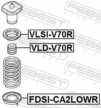 FEBEST Spring Seat (FDSI-CA2LOWR)