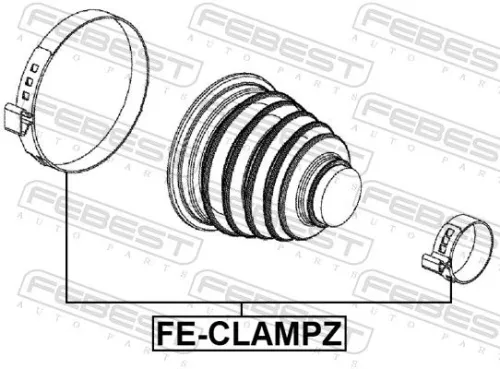 FEBEST Clamping Clip (FE-CLAMPZ)