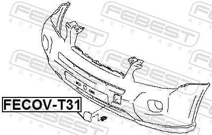 FEBEST Cover, bumper (FECOV-T31)