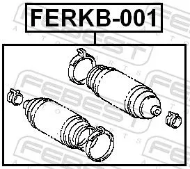 FEBEST Bellow, steering (FERKB-001)