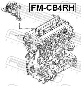 FEBEST Mounting, engine (FM-CB4RH)