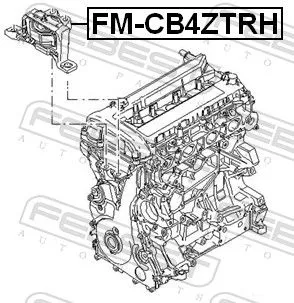 FEBEST Mounting, engine (FM-CB4ZTRH)