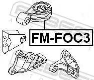 FEBEST Mounting, engine (FM-FOC3)