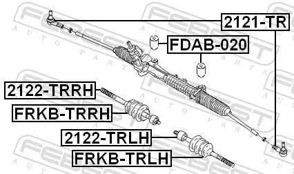 FEBEST Bellow, steering (FRKB-TRLH)
