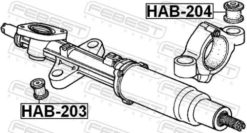 FEBEST Mounting, steering gear (HAB-203)