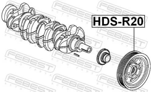 FEBEST Belt Pulley, crankshaft (HDS-R20)