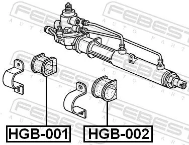 FEBEST Mounting, steering gear (HGB-001)