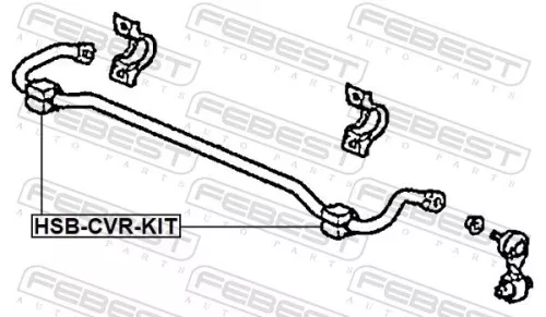 FEBEST Repair Kit, stabiliser bush (HSB-CVR-KIT)