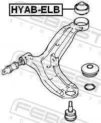 FEBEST Mounting, control/trailing arm (HYAB-ELB)