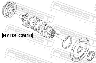 FEBEST Belt Pulley, crankshaft (HYDS-CM10)