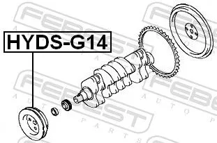 FEBEST Belt Pulley, crankshaft (HYDS-G14)