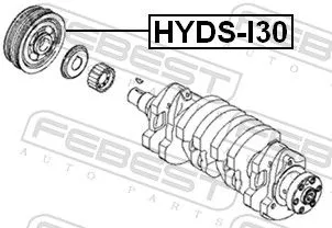 FEBEST Belt Pulley, crankshaft (HYDS-I30)