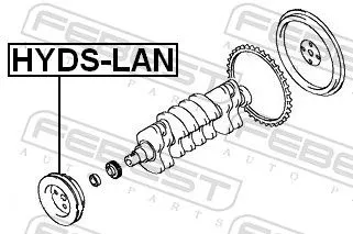 FEBEST Belt Pulley, crankshaft (HYDS-LAN)