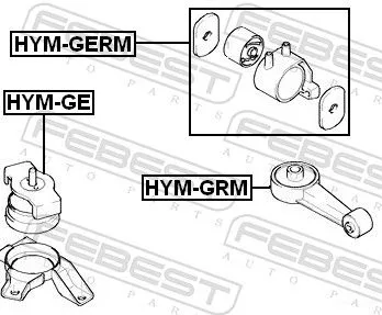 FEBEST Mounting, engine (HYM-GE)