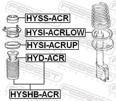 FEBEST Dust Cover Kit, shock absorber (HYSHB-ACR)