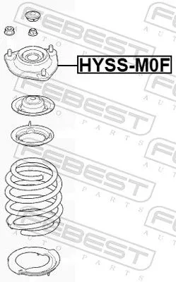 FEBEST Suspension Strut Support Mount (HYSS-M0F)
