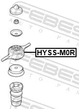 FEBEST Suspension Strut Support Mount (HYSS-M0R)