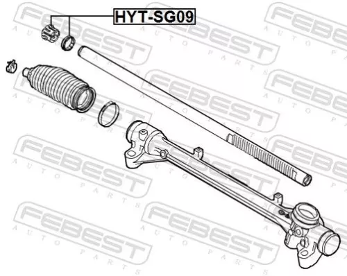 FEBEST Bush, steering shaft (HYT-SG09)