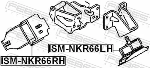 FEBEST Mounting, engine (ISM-NKR66LH)