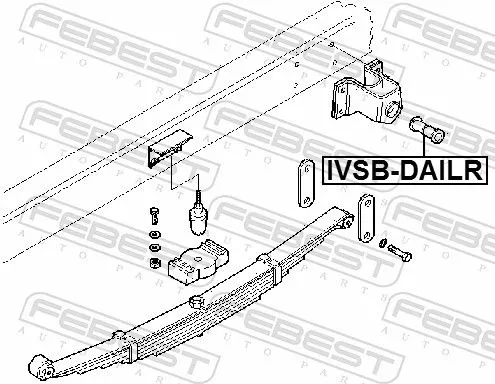 FEBEST Bushing, leaf spring (IVSB-DAILR)
