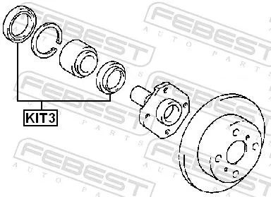 FEBEST Seal Ring, wheel hub (KIT3)
