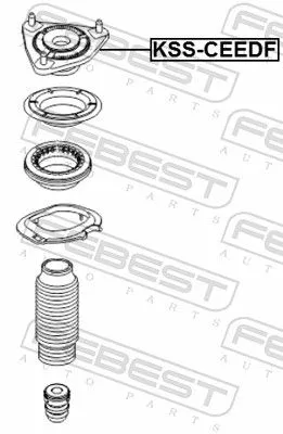 FEBEST Suspension Strut Support Mount (KSS-CEEDF)