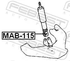 FEBEST Bush, shock absorber (MAB-115)