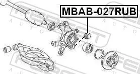 FEBEST Mounting, control/trailing arm (MBAB-027RUB)